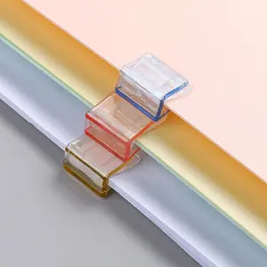 3Pcs Clam Clip Binder Clips - Transparent, Multifunctional & Perfect for Home, School & Office!