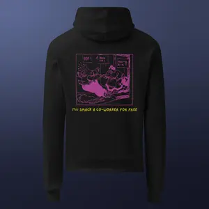 "I'll Smack A Co-Worker for Free" Womens Champion Hoodie