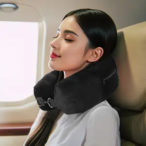 Fillable Travel Pillow Case, Neck Pillow for Clothes, No Insert, Multi-Functional Design, Essential for Long Flights, Carry-On Baggage