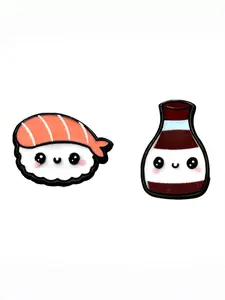 Cute Sushi Earrings Enamel Daily Jewelry Ear Stud Gift for Friends Fashion Refinement