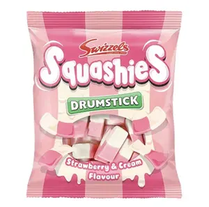 Swizzles Strawberry and Cream 5 Ounce Peg Bag (1 Pack) candy Snack Sweet