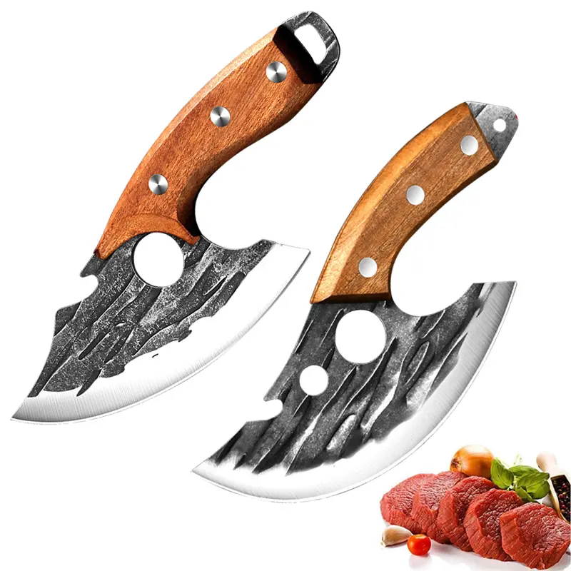 Premium Stainless Steel Outdoor Heavy Duty Kitchen Knife - High-Performance Bone Remover, Meat Cleaver, Versatile Tool - Razor-Sharp Edge, Ergonomic Handle - Ideal for Professional Use