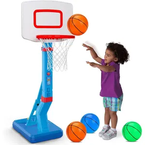 Toddler Basketball Hoop Indoor Mini Adjustable Basketball Goal with Ball Pump for Boys Girls Outdoor Toys for Backyard Game Outside Basketball Toy for Kids Age 2-4 3-5 6 7 4-8 Easter Birthday Gifts
