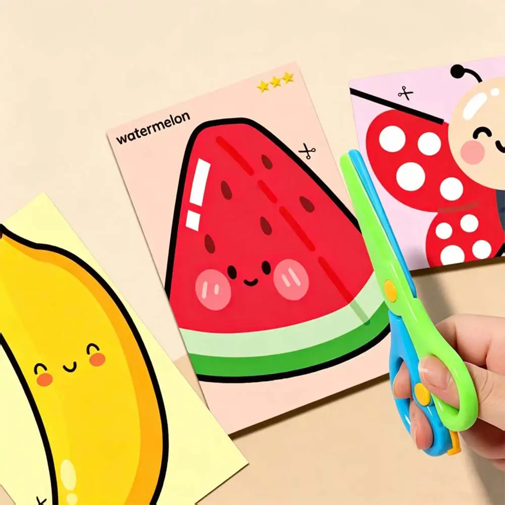 Montessori Paper Cutting Activity Book for Toddlers - 124-Sheet Unisex Animal Themes Paper Craft Kits, Scissor Training Toddler Toys for 2-3 Years Preschool Creativity, Ideal Birthday Gift, Ages 2-3