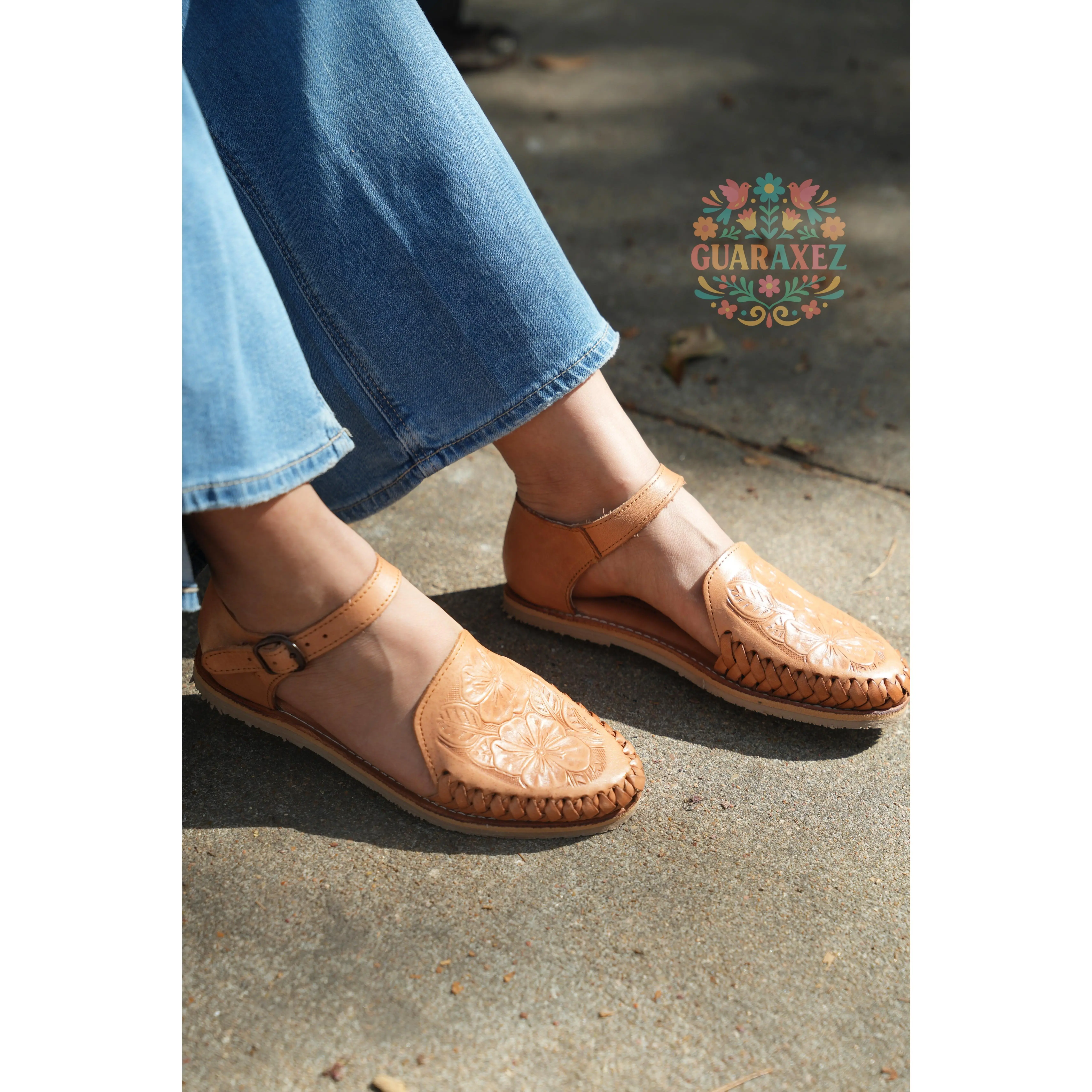 Buena Vista Buckle Leather Huaraches Buena Vista Buckle Leather Huaraches
