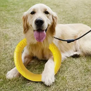 Super Tough Dog Flying Disc Toy - Enduring Outdoor & Indoor Fun for Throwing, Catching, Swimming - Ideal Training Aid for Aggressive Chewers