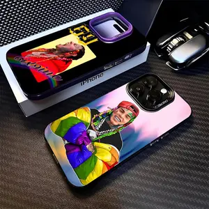 6ix9ine Phone Case for iphone 17 16 15 14 Pro Max Xr X Air Plus black silver hard shell Cover