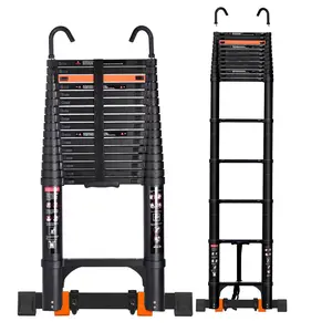 Telescoping Ladder, 20.3FT Aluminum Collapsible Extension Ladder, Portable Ladder Max Capacity 330 LBS for Home, RV, Outdoor