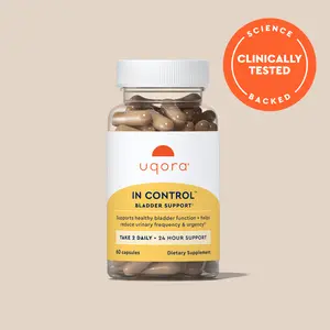 Uqora In Control Bladder Support – Dietary Supplement (60 Count) | 24-Hour Support | Herbal Blend | Caffeine-Free