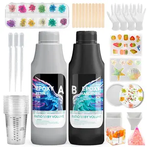 Resiners 32 oz Crystal Clear Epoxy Resin Starter Kit,Resiners 1 gallon Crystal Clear Epoxy Resin Starter Kit,Casting Epoxy Resin,Bubble Free & Crystal Clear Epoxy Resin Kit,2 Part Resin and Hardener for Jewelry Making,Crafts,Tumbler,Art