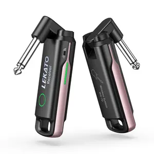 【CRAZY DEAL! Guitarist MUST HAVE!】LEKATO Wireless Guitar System UHF Guitar Wireless Transmitter Receiver Rechargeable Audio Wireless Transmitter and Receiver with 70 Channels Wireless for Electric Instruments