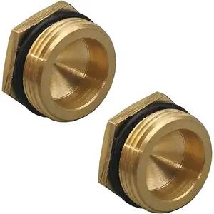2 Pack RP2865 Push-Button Diverter Plug Brass Plug for Faucet Diverter Pipe Replacement Kit