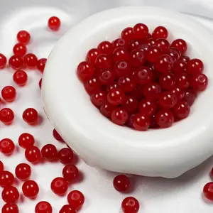 145pcs 8mm Red Glass Beads for Bracelet and Jewelry Making DIY Crafts