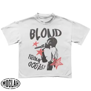 Frank Retro Graphic T-shirt Men Hip Hop Ocean Album Clothing T-Shirts Y2k Unisex Blonde Fashion Oversized Cotton T Shirt