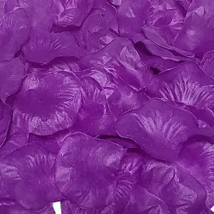 Purple Fake Silk Rose Petals - 100/Bag - Rose Confetti, Wedding Confetti