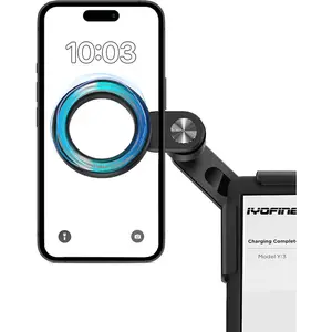 Phone Mount for Tesla Model Y Accessories 2024, No Glue Required, for Magsafe Magnetic Car Dash Phone Holder for Tesla Model 3/Y/S/X/Cybertruck Accessories (For Model 3/Y/S/X/Cybertruck)