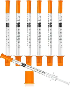 1mL/cc 31G 1/4-Inch 6mm Lab Syringe, Individually Wrapped, Scientific Use, Pack of 20