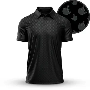 Birdie Finger Golf Polo Shirt Men’s Funny Design Lightweight Breathable Performance Outfit