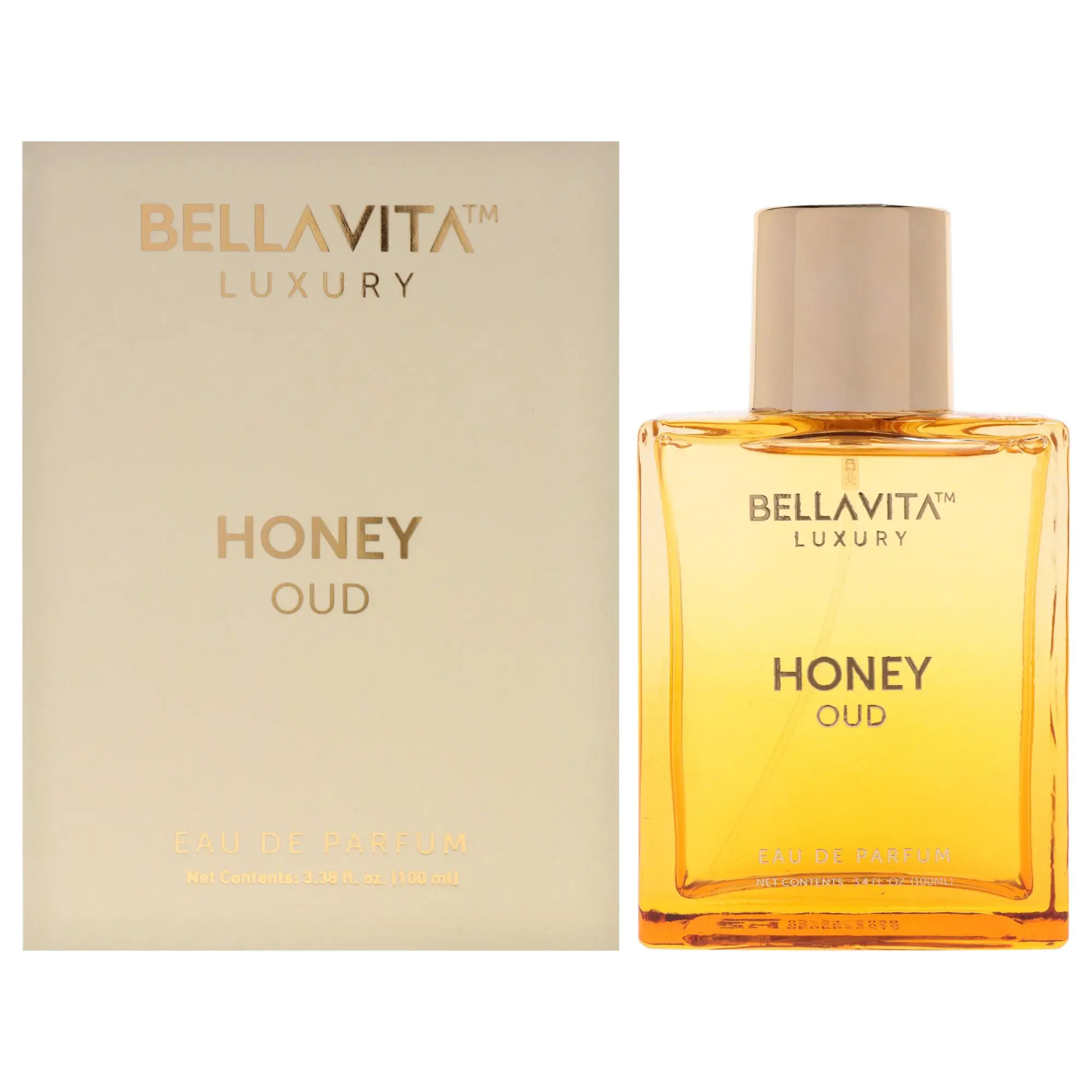 Bellavita Honey Oud Unisex Eau de Parfum Spray - 3.38 fl oz EDP