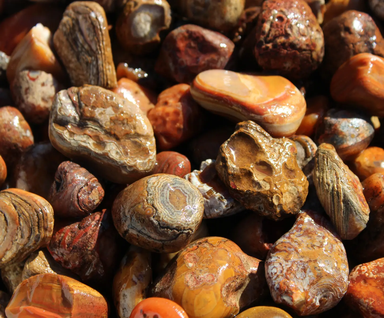 Bahia Agate Rough Rocks and Crystals for Tumbling, Crafts and Art - Stones for Tumbling