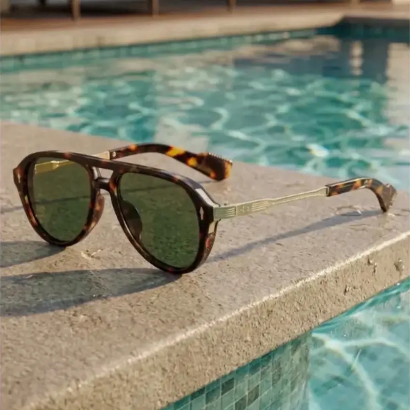 Oliver Tortoiseshell Aviator Sunglasses