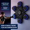 Space-Saving Wall-Mounted Electronic Combat Sports Boxing Machine - Home Gym Unisex Adults Fitness Equipment with Boxing Gloves, Built-In Music, 3-Distance Regulation, 58cm Large Size, 9 Modes, 9 Speed Punch, Smart Bluetooth, Compact & Convenient Training
