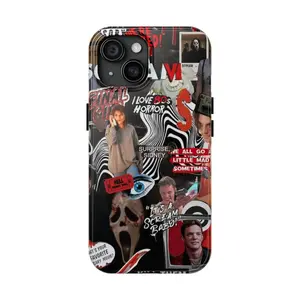 Billy Loomis Phone Case, Horror Movie Ghostface Fan Art Tough Cover, Compatible with iPhone 11-17 Pro Max/Plus and Samsung Galaxy S23-25