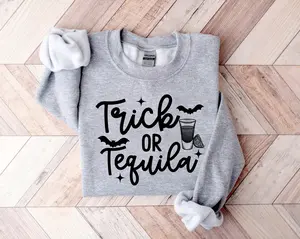 Trick Or Tequila Sweatshirt, Halloween Sweatshirt