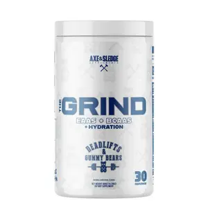 Axe & Sledge The Grind EAA + BCAA Powder – Muscle Recovery, Hydration & Electrolytes, Vegan, Stimulant-Free Fitness Supplement Fitness Edible Vitamin