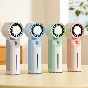 Portable Handheld Turbo Fan,5 Gear Wind,with Water - Spraying Function，3 IN 1 Hand Fans，for Outdoor Activities, Travel, Beach