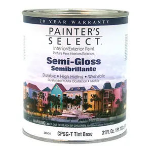 True Value Manufacturing  CPSGT Painters Select Quart Tint Base Interior Exterior Semi-Gloss Acrylic Latex Paint