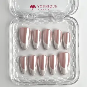 Younique Nails | IM Studio | Silent Elegance | 10PCS 100% Handmade Press-On Nails | Reusable Colorful Art