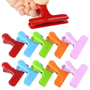 10pack Stainless Steel Clips Commercial-Grade Bag Lock System for Food Storage & Bulk Pantry Organizing | Rustproof Grip for Chips/Cereal/Frozen Goods