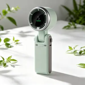 Portable 180° Foldable 3-in-1 Turbo Fan – Handheld Cooling Fan with 3600mAh Battery, LED Display & 5 Speed Levels, Ideal for Travel, Outdoor Activities and Home