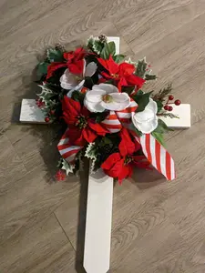 Christmas Cemetery Cross