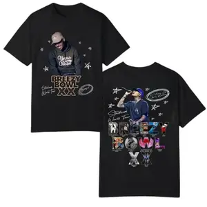 Breezy Bowl XX Tour 2025 T-Shirt, 2- Sided Printed T-shirt - CB-Inspired Tour Concert - R&B Superstar Tee for Fans, Full Color
