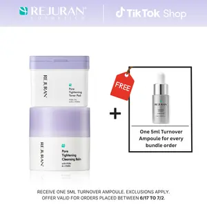 REJURAN Pore Tightening Cleansing Balm and Pore Tightening Toner Pad with PDRx & c-PDRN