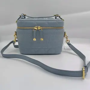 Pre-owned Dior leather Shoulder Bags Christian Small DiorTravel Vanity Case YS1504L