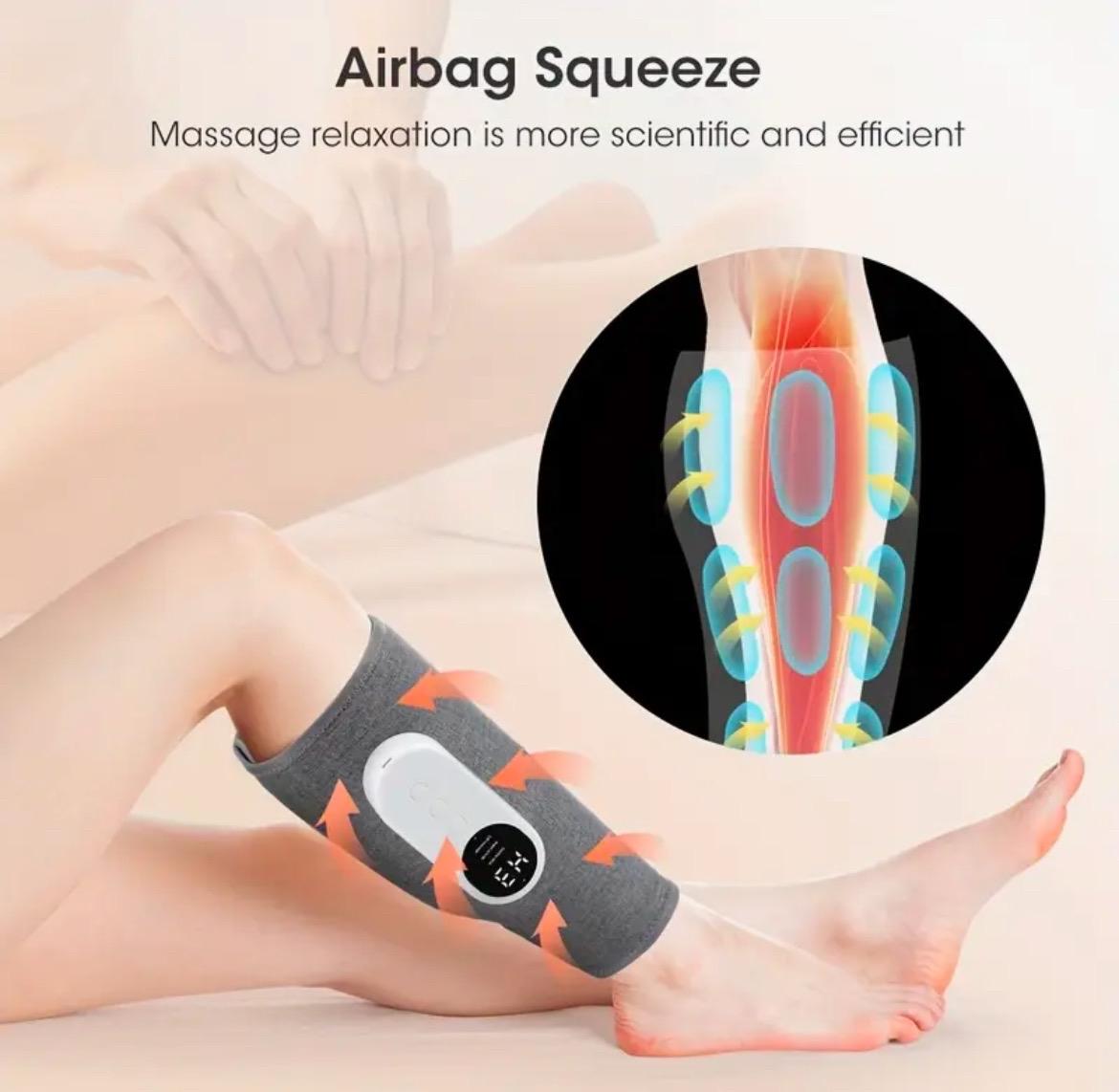 Leg Massager 2024 Enhanced Calf Air Compression Massager For Circulation And Pain Relief, Leg Massager With Heat, Relieve Fatigue, Help For Edema And Varicose Veins, Easy To Use, Muscle Relaxation, For Men/Women Home, Office Gifts Therapy Comfort