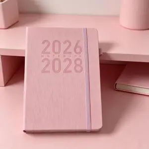 2026-2028 3-Year Planner Notebook, Premium PU Leather Cover, Thickened Pages, Elastic Bookmark, Elegant Journal, Ideal Gift for Adults
