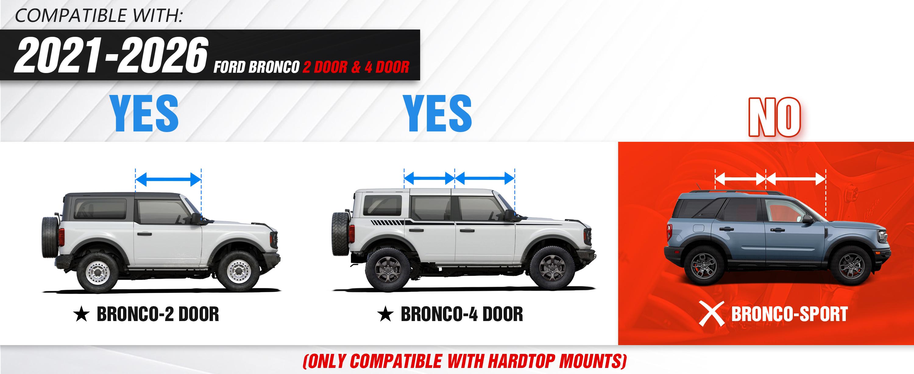 【Yzona】Overhead Storage Compatible with 2021 2022 2023 2024 2025 2026 Ford Bronco, Interior Steel Console Organizer Hard Top Basket Storage Panel Tray (Exclude Soft Top)