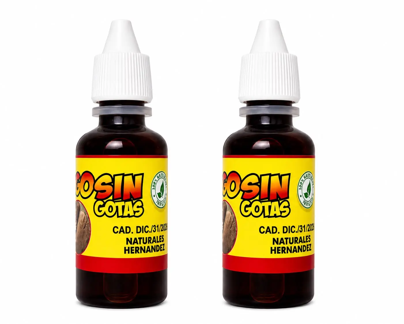 2 Pack Gotas de Hongo Sin HongoSin Drops Natural 0.5 Fl OZ