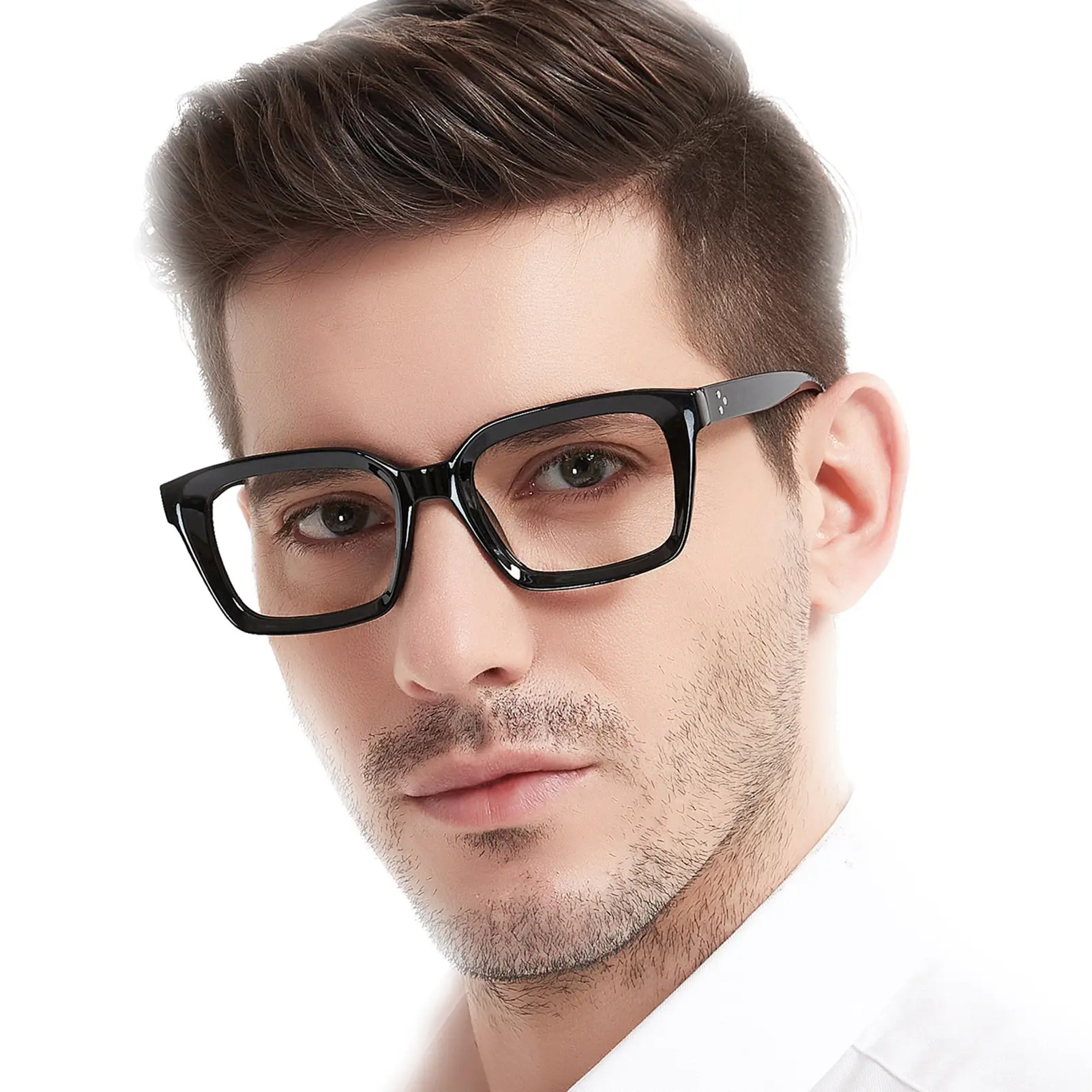 MARE AZZURO Blue Light Blocking Reading Glasses with Magnification, Retro Square Tinted Lenses for Eyestrain Relief & Anti-Glare
