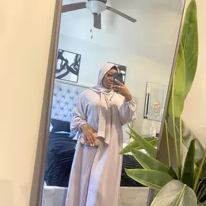 Women's Solid Drop Shoulder Hooded Kaftan, Modest Loose Fit Long Sleeve Maxi Muslim Dress, Islamic Clothing for Women, Modest Muslim Outfits