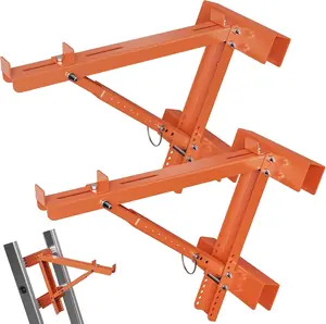 Ladder Jacks for Scaffolding Platform 2 Pack,Heavy Duty Steel Jack Scaffold Bracket,Two-Rung Short Body Extension Ladder Jack for Roofing Painting Jobsite 20 inch Platform Withstand 350 LBS