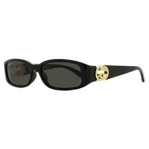 Gucci Narrow Rectangular Sunglasses GG1661S 001 Black 54mm