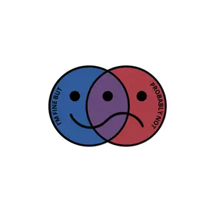 I'M FINE BUT PROBABLY NOT STICKER
