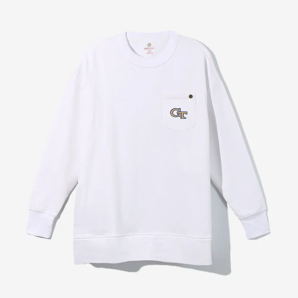 Georgia Tech Yellow Jackets Crewneck Sweatshirt | White