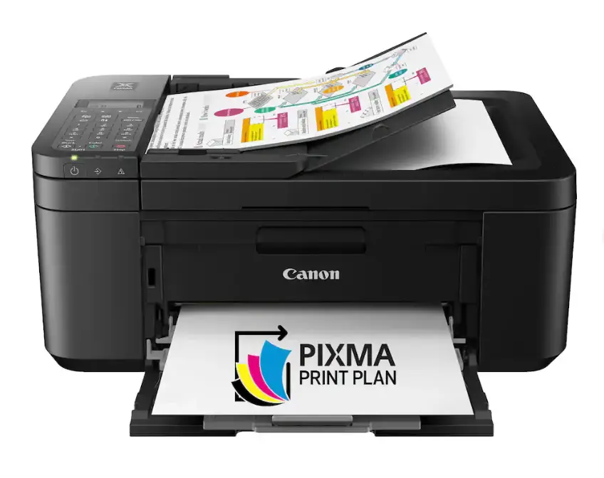 Canon PIXMA TR4720 Wireless All-In-One Inkjet Printer, Color Printer with Scanner, Copier & Fax, Auto Document Feeder, Mobile Printing, AirPrint, Compact Home Office Printer, Black