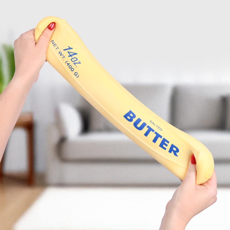 Large Squishy Butter - Stress BallToy for Kids & Adults, 10+ Inch Jumbo Stick, Perfect Gag Gift for Ages 3+, Sensory Fidget Toy